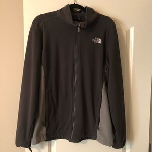 Men’s Lg North Face Charcoal Gray full zip fleece